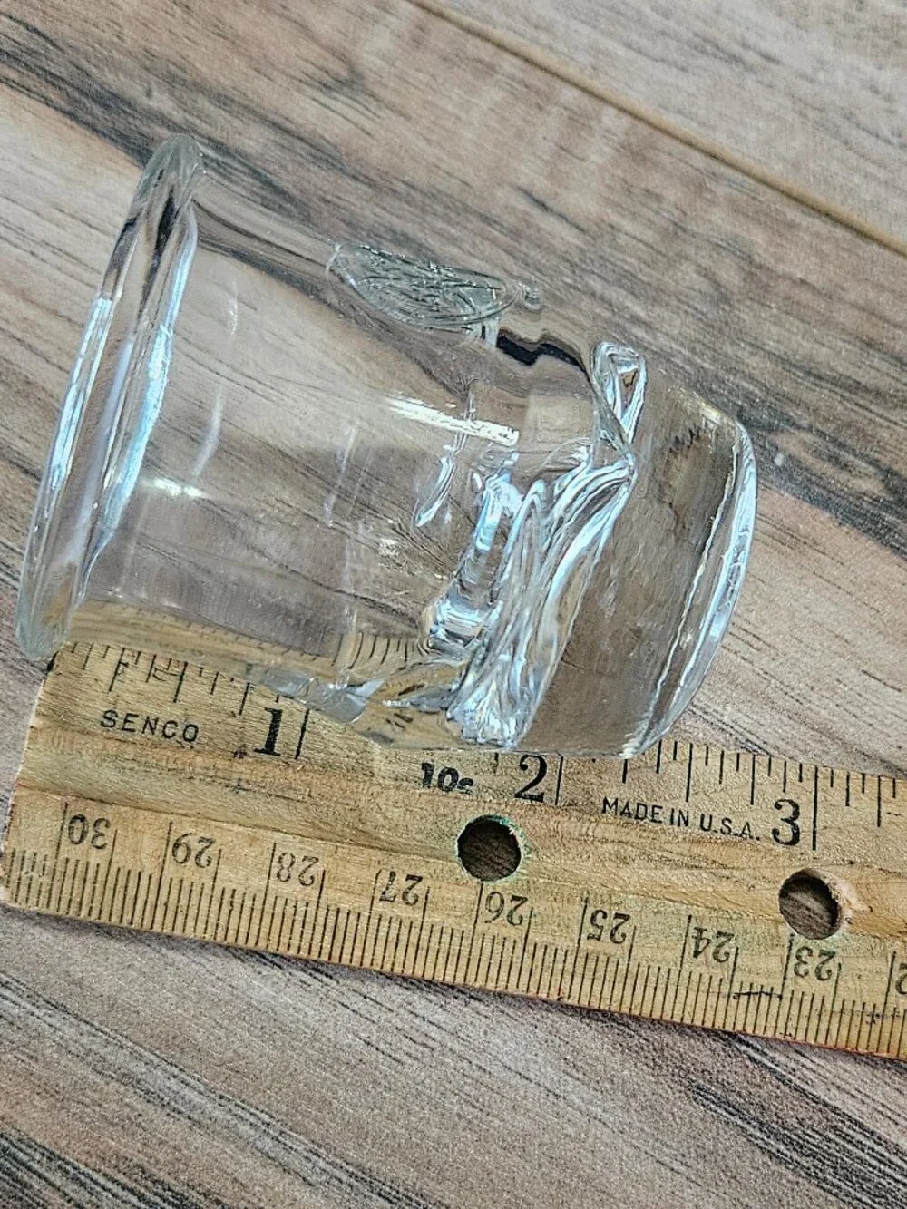 Set of 8 Bacardi Rum Shot Glasses with Raised Bat Logo marked 'arc france'